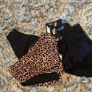 Size XL high waisted swim bottoms